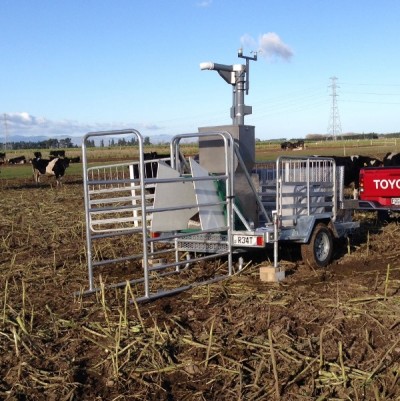 GreenFeed unit in a paddock